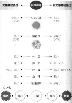 自律神経の乱れとがんやその他の病気の関係