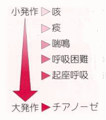 喘息の症状と程度